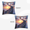 Funda de almohada de felpa doble cara de 18x18 pulgadas con diseño fantástico
