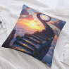 Funda de almohada de felpa doble cara de 18x18 pulgadas con diseño fantástico