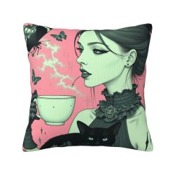 Funda de almohada de felpa de doble cara con impresión completa 18x18 pulgadas