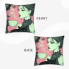 Copricuscino in peluche doppia faccia con stampa completa 18x18 pollici