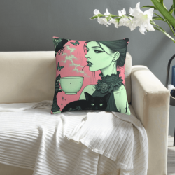 Copricuscino in peluche doppia faccia con stampa completa 18x18 pollici