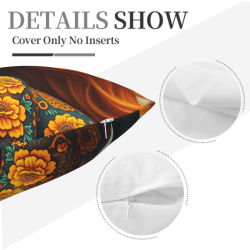 Funda de almohada de felpa de doble cara de 18x18 pulgadas con estampado de una mujer pelirroja elegante
