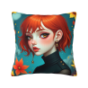 18x18인치 양면 플러시 프린트 베개 커버
