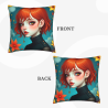 18x18 Zoll Kissenbezug mit doppelter Fleece-Druck