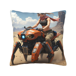 18x18インチ 両面プラッシュ SFデザイン ピローカバー