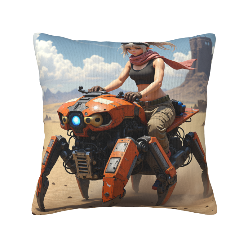 Cuscino decorativo in peluche double face stile sci-fi 45x45 cm