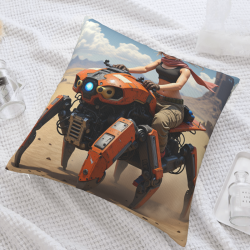 Kissenbezug 18x18 Zoll, doppelseitig, Plüsch, mit Sci-Fi-Muster