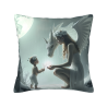 Coussin en peluche double face avec motif fantastique 36x36 cm