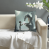 Coussin en peluche double face avec motif fantastique 36x36 cm