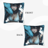 18x18 Zoll doppelseitiger Plüsch-Kissenbezug mit Anime-Mädchen und Drachen-Muster