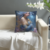 Cuscino Imbottito Stampato Doppio Lato 18x18 Pollici - Dea Onirica