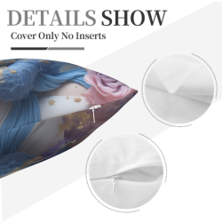 Cuscino Imbottito Stampato Doppio Lato 18x18 Pollici - Dea Onirica