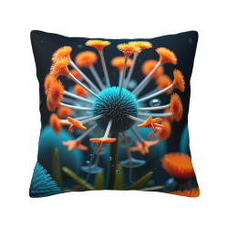 Coussin décoratif en peluche imprimé double face 45x45 cm - Confortable et Adapté à de Nombreux Scénarios