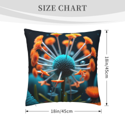 18x18 Zoll doppelseitiger Plüsch-Kissenbezug mit Druck – Bequem und vielseitig einsetzbar