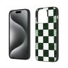 iPhone 15/Pro/Max 棋盤格手機殼 - 復古潮流 - okomall