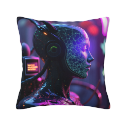Funda de Almohada de Felpa Cyberpunk - Okomall