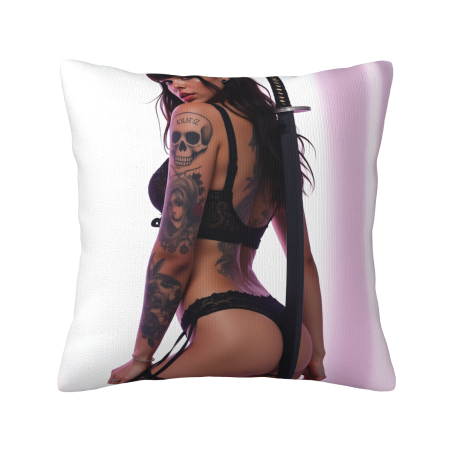 Housse de Coussin Fille Tatouage Sexy - Okomall