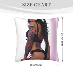 Housse de Coussin Fille Tatouage Sexy - Okomall