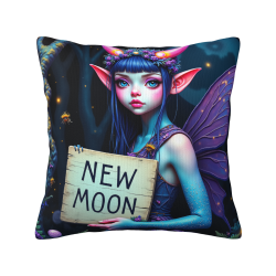 Housse de coussin Jeune Fille de la Forêt Enchantée - Okomall
