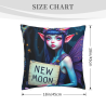 Housse de coussin Jeune Fille de la Forêt Enchantée - Okomall