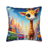 18x18インチ 両面プラッシュ カートゥーンキリン枕カバー