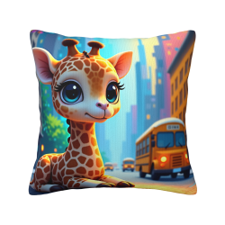 Housse de coussin en peluche Dream City - Okomall