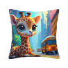 Funda de cojín de felpa Dream City - Okomall