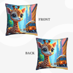 Housse de coussin en peluche Dream City - Okomall