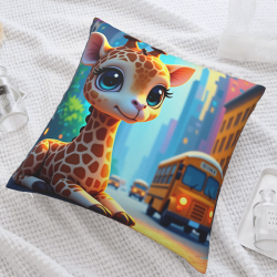 Funda de cojín de felpa Dream City - Okomall
