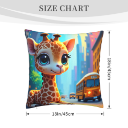 Fodera per cuscino in peluche Dream City - Okomall