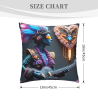 Double - Sided Plush Pillowcase - Trendy Music Pattern