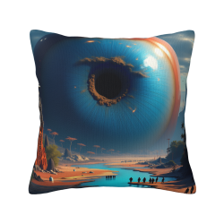 Housse de Coussin Galaxie Rêveuse - 18x18 Pouces | Okomall