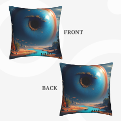 Funda de Almohada Galaxia Soñadora - 18x18 Pulgadas | Okomall