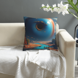 غطاء وسادة دريمي جالاكسي - 18x18 بوصة | Okomall