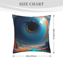 Verträumter Kissenbezug mit Galaxie-Motiv - 18x18 Zoll | Okomall