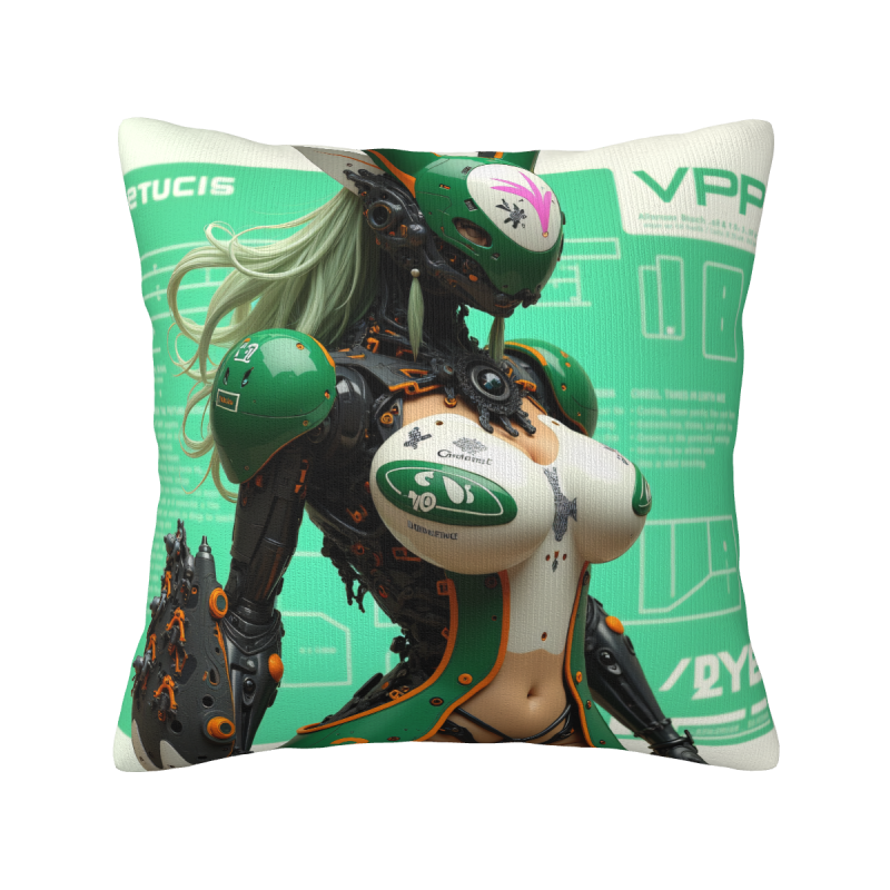 Funda de Almohada Cyberpunk Girl - Okomall