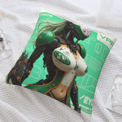 Funda de Almohada Cyberpunk Girl - Okomall
