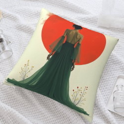 Funda de Almohada Fluffy Sunrise Mountain - Okomall
