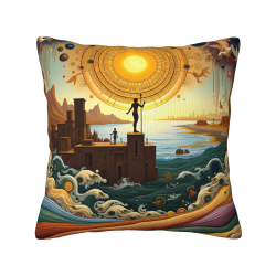 Housse de Coussin Galaxie Cosmique - Décoration Créative pour la Maison