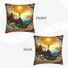 Housse de Coussin Galaxie Cosmique - Décoration Créative pour la Maison