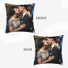 Beauté étoilée romantique - Housse de coussin pelucheuse de 18x18 pouces