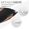 Belleza estelar romántica - Funda de almohada peluda de 18x18 pulgadas