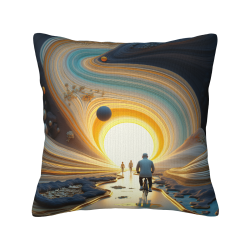 Housse de Coussin Galaxie Rêveuse - 18x18 Pouces | OKOMALL