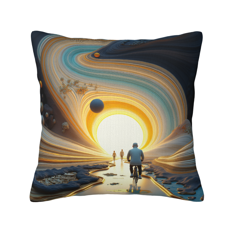 夢幻星河抱枕套 - 18x18英寸 | OKOMALL