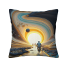 Funda de Almohada Galaxia Soñadora - 18x18 Pulgadas | OKOMALL