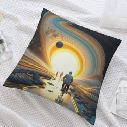 夢幻星河抱枕套 - 18x18英寸 | OKOMALL