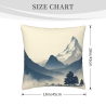 Housse de Coussin en Peluche Brume de Montagne - Okomall