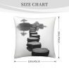 Housse de Coussin en Peluche Paysage Zen - Okomall