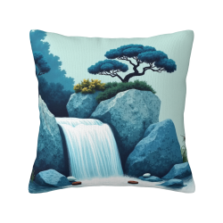 Housse de coussin Zen montagne - Décoration intérieure confortable