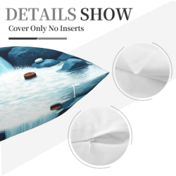 Funda de almohada Zen de montaña - Decoración hogareña cómoda